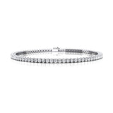 Tennis Bracelet 14k Solid Gold Real Diamond Sparkling Stackable Jewelry