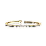 14K Gold Lab Grown Diamond Tennis Bracelet: Elegant Infinity Design - GeumJewels