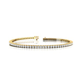 14K Gold Lab Grown Diamond Tennis Bracelet: Elegant Infinity Design - GeumJewels