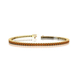 2mm Round Citrine Tennis Bracelet