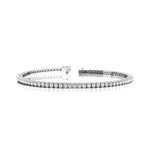 14K Gold Lab Grown Diamond Tennis Bracelet: Elegant Infinity Design - GeumJewels
