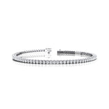 14K Gold Lab Grown Diamond Tennis Bracelet: Elegant Infinity Design - GeumJewels