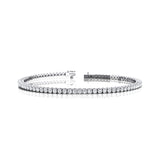 Tennis Bracelet 14k Solid Gold Real Diamond Sparkling Stackable Jewelry
