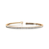 14K Gold Lab Grown Diamond Tennis Bracelet: Elegant Infinity Design - GeumJewels