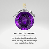 Oval Solitaire Amethyst Halo Diamond Engagement Ring