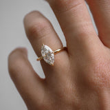 14kt Solid Gold Lab Diamond Marquise Cut Engagement Jewelry