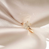 Lab Grown Diamond Oval Solitaire Ring Engagement Jewelry