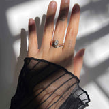 14kt Solid Gold Oval Cut Lab Diamond Engagement Ring
