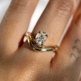 14kt Solid Gold Oval Cut Lab Diamond Engagement Ring