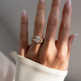 Lab-Grown Diamond Round Cut Solitaire Ring 14K Solid Gold Engagement Ring