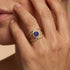 Solitaire Round Alexandrite Cocktail Diamond Ring - GeumJewels