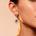 Vintage Inspired Pear Cut Alexandrite Diamond Drop Earrings - GeumJewels