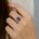 Oval Cut Alexandrite with Graduated Diamonds Ring - GeumJewels
