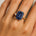 Emerald Shaped Alexandrite with 3mm Accent Solitaire Engagement Ring - GeumJewels
