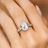 Pear Cut Lab Diamond with Graduated Diamonds Ring - GeumJewels