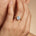Oval Solitaire Lab Diamond Ring with Twisted Wire Diamond Band - GeumJewels