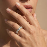 0.25Cts each Princess Cut Diamond Eternity Ring - GeumJewels