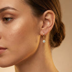 Illusion Solitaire Drop Earrings - GeumJewels