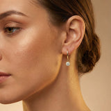 Illusion Solitaire Drop Earrings - GeumJewels