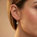 Illusion Solitaire Drop Earrings - GeumJewels