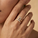 Diamond Gemini Zodiac Horoscope Sign Ring - GeumJewels