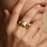 Heart Shape Solitaire Illusion Diamond Ring - GeumJewels