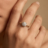 Pave Set Diamond Twisted Wire Diamond Ring - GeumJewels