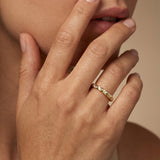 Alternate Diamond Dainty Eternity Ring Band