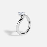 Herzförmiger Diamant Eternity Ring, 0.25 Karat pro Stein