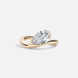 14kt Solid Gold Jewelry Lab Grown Diamond Pear Cut Jewelry