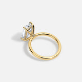 Lab Diamond Engagement Solitaire Ring 14kt Solid Gold