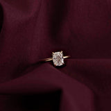 Lab Grown Diamond Solitaire Ring 14kt Solid Gold Engagement Band