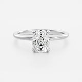 Lab Grown Diamond Solitaire Ring 14kt Solid Gold Engagement Band