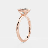 Lab Grown Diamond Oval Shape Ring 14kt Solid Gold Engagement Jewelry