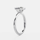 Lab Grown Diamond Oval Shape Ring 14kt Solid Gold Engagement Jewelry