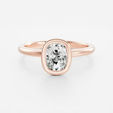 Lab Grown Diamond Cushion Cut Ring 14kt White Gold Jewelry