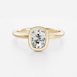 Lab Grown Diamond Cushion Cut Ring 14kt White Gold Jewelry