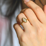 Marquise Cut Lab Grown Diamond Ring 14kt Rose Gold Jewelry