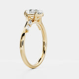 Lab Grown Diamond Solitaire Engagement Ring 14kt Rose Gold Jewelry