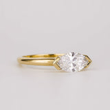 14kt Gold Lab Grown Diamond Marquise Cut Engagement Rings