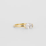 Lab Grown Diamond Engagement Ring 14kt Solid Gold