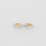 Lab Grown Diamond Engagement Ring 14kt Solid Gold