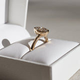 Lab Grown Diamond Bezel Engagement Ring 14kt White Gold