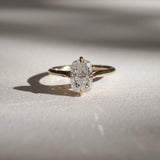 Cushion Cut Lab Diamond Ring, 14kt Solid Gold Jewelry