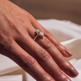 14kt Solid Gold Lab Grown Marquise Solitaire Diamond Rings