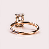 Radiant Solitaire Lab Diamond Ring, 14kt White Gold Jewelry