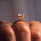 Radiant Solitaire Lab Diamond Ring, 14kt White Gold Jewelry