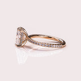 Radiant Solitaire Lab Diamond Ring, 14kt White Gold Jewelry