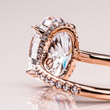 Radiant Solitaire Lab Diamond Ring, 14kt White Gold Jewelry