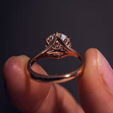 Lab Diamond Split Shank Ring, 14kt White Gold Engagement Jewelry